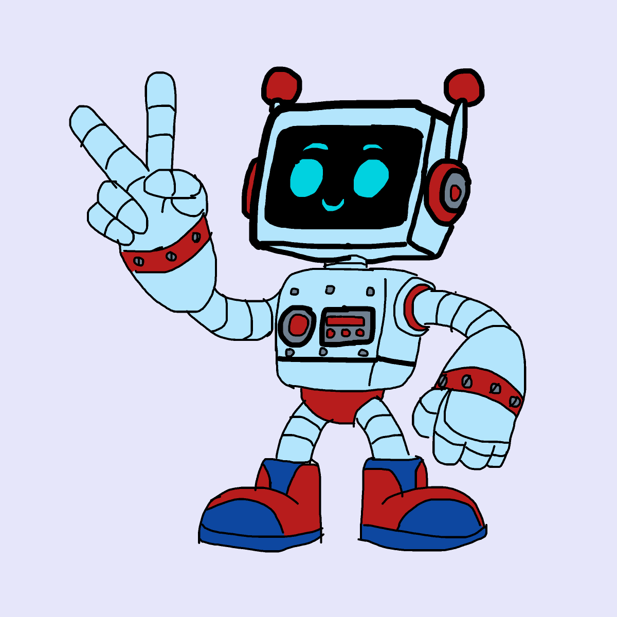 Robot drawing by spleenonlean