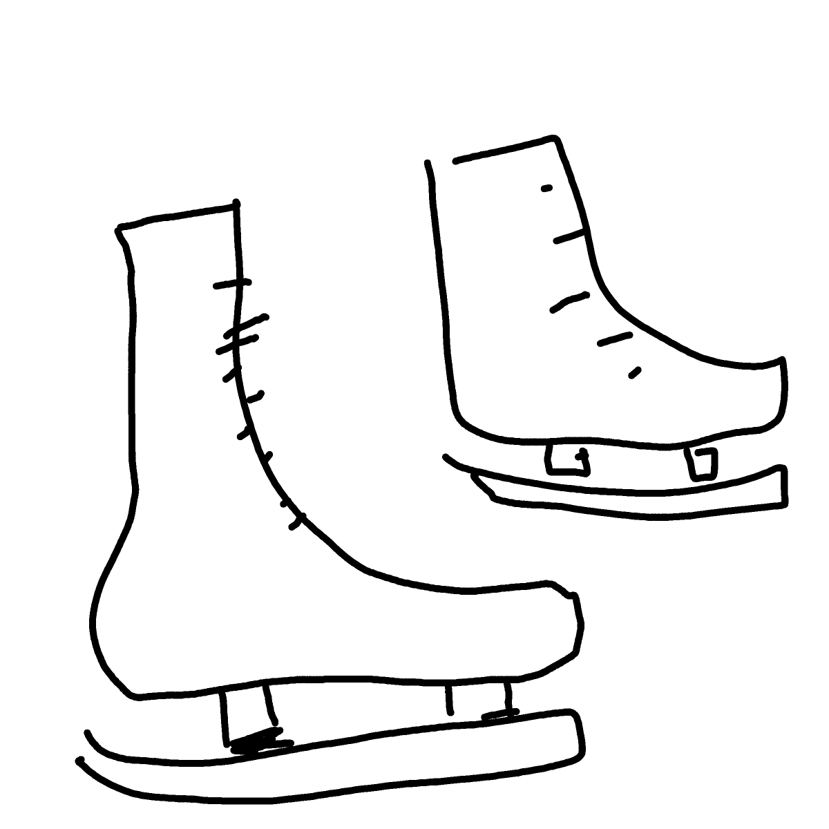 Skates drawing by coal-mild-peace