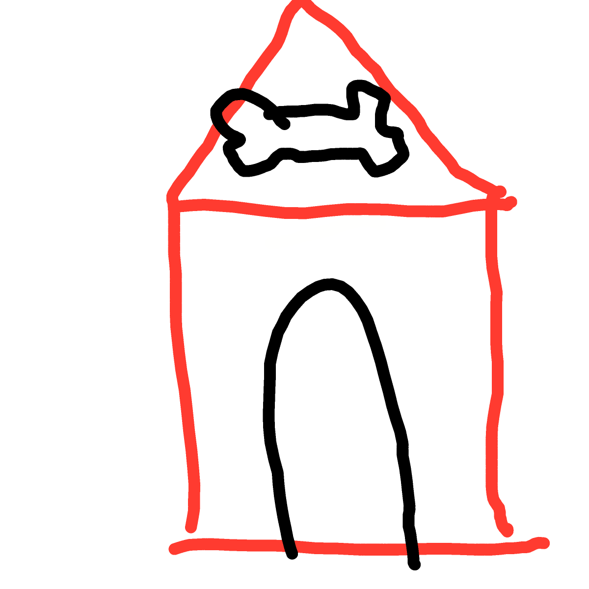 Doghouse drawing by bronze-swift-chief