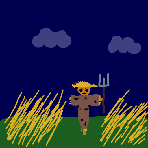 Scarecrow drawing by Purokushi