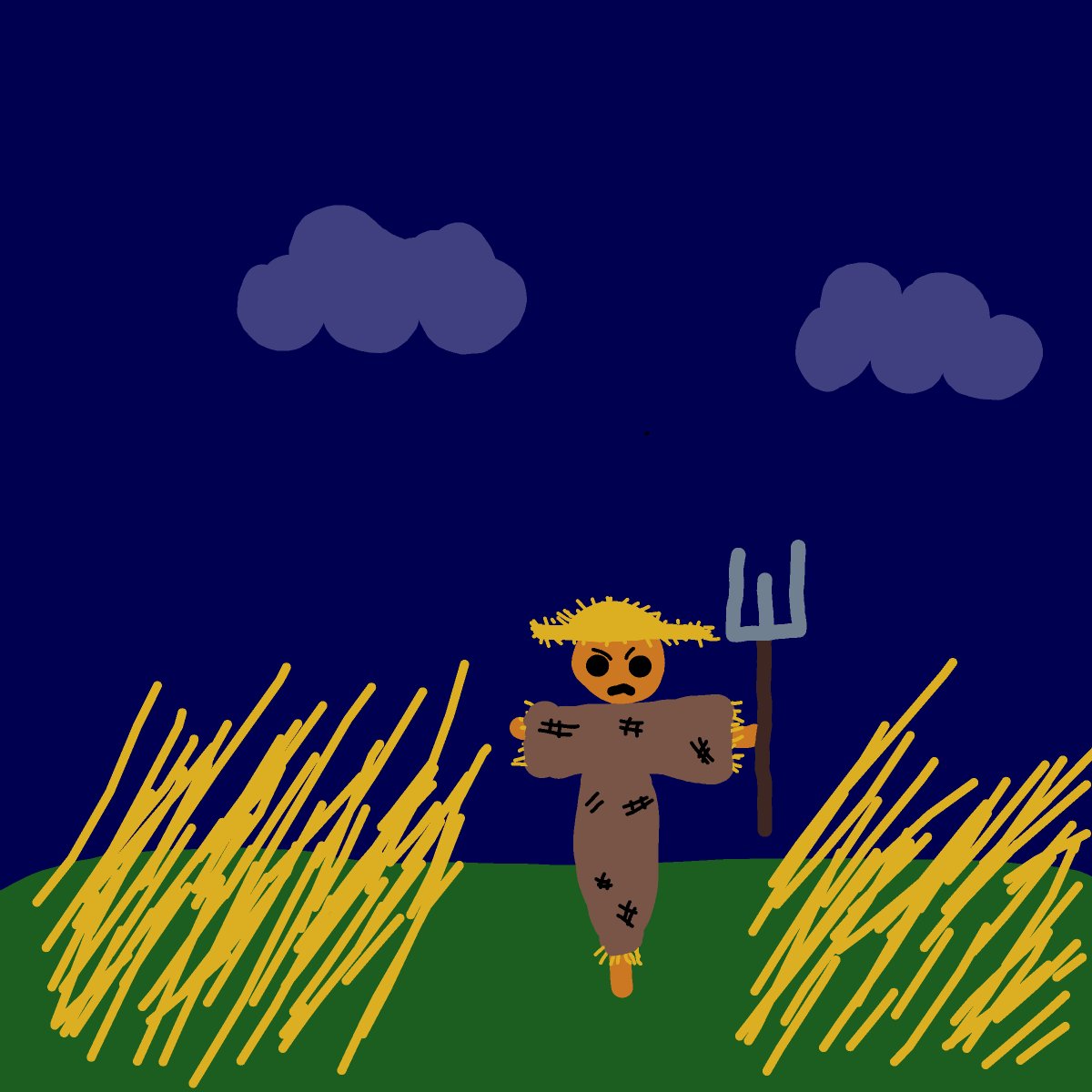 Scarecrow drawing by Purokushi