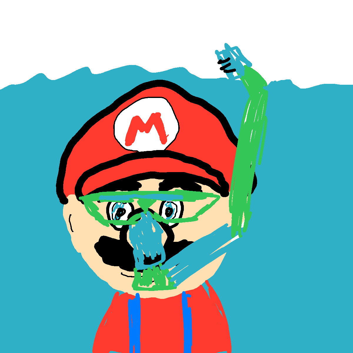Snorkel drawing by Meepmorp