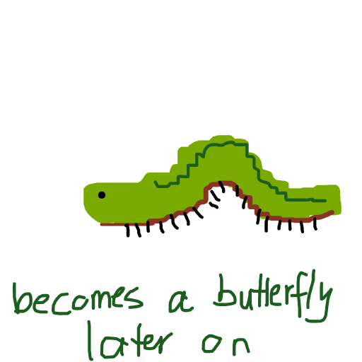 Caterpillar drawing by beksss