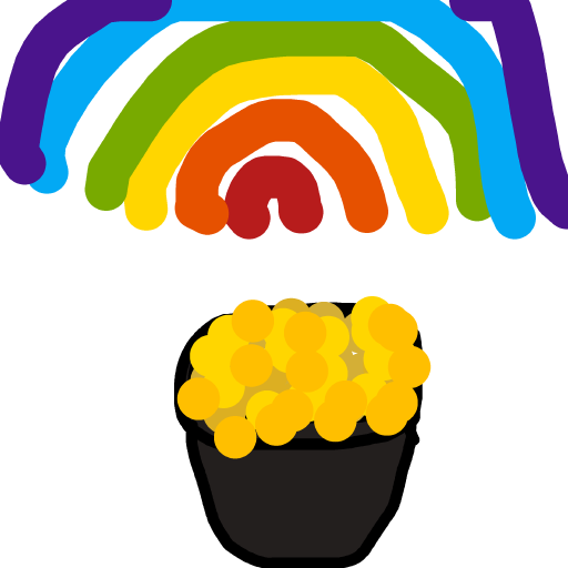 Pot of Gold drawing by clear-cyan-drive
