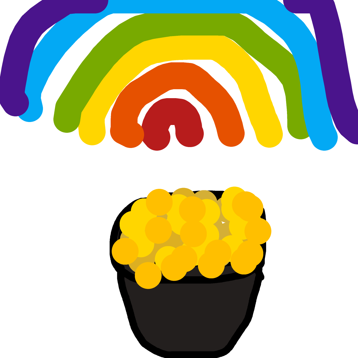 Pot of Gold drawing by clear-cyan-drive