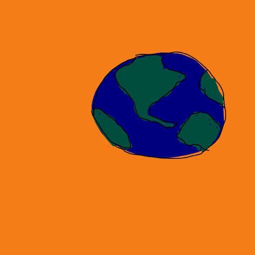 Earth drawing by tris - art _ wow