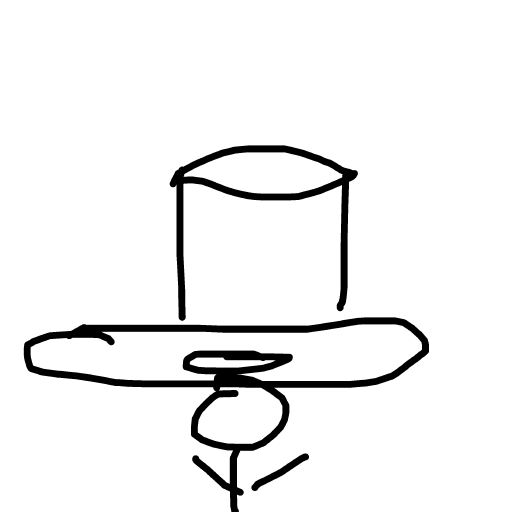 Top Hat drawing by wave-zest-painter