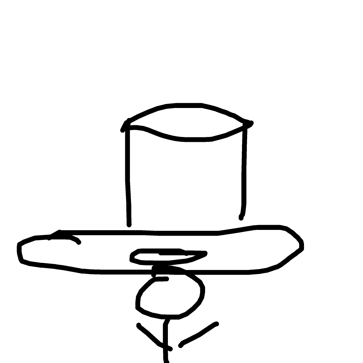 Top Hat drawing by wave-zest-painter