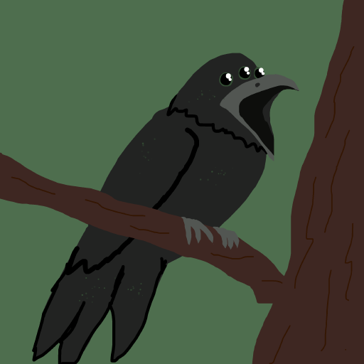 Three-Eyed Raven drawing by jashezilla