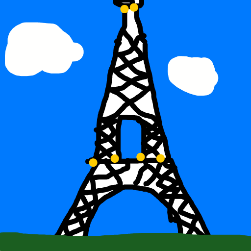 Eiffel Tower drawing by paradutchman