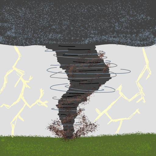 Tornado drawing by nice-clay-craft