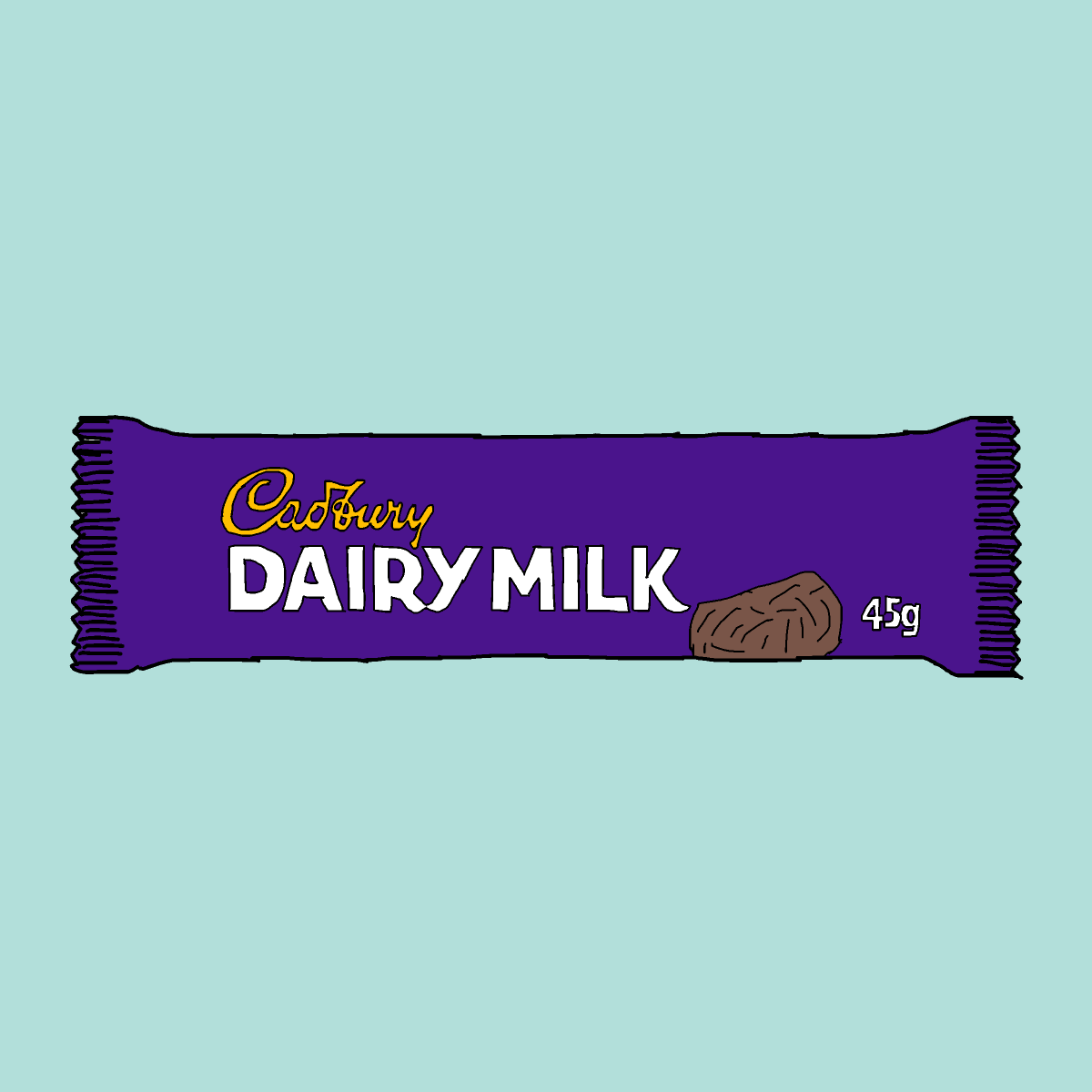 Chocolate drawing by dan