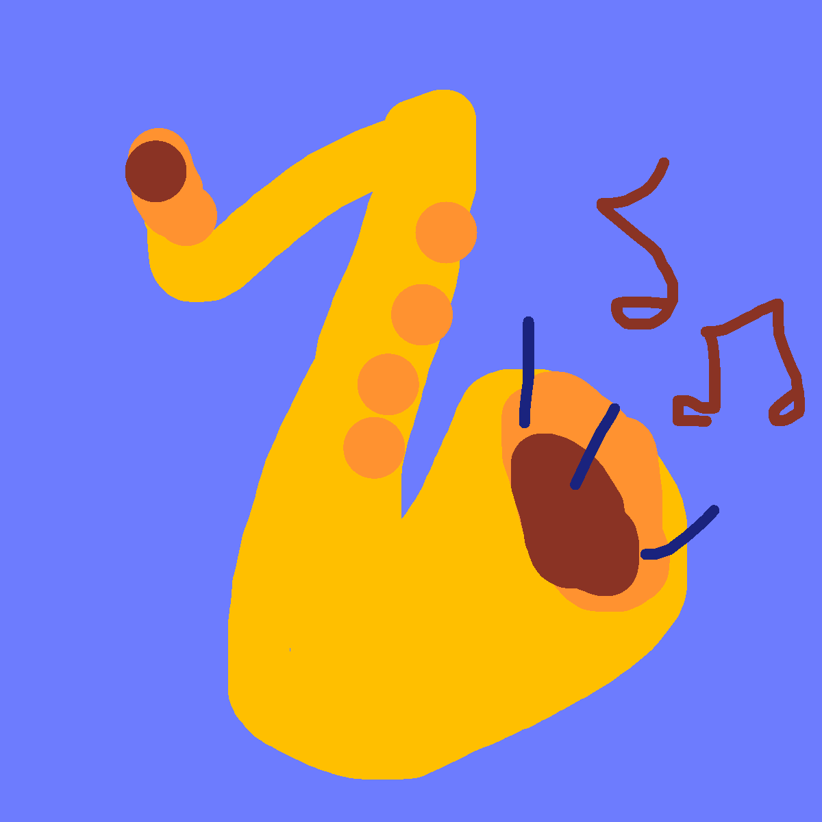 Saxophone drawing by knoxy