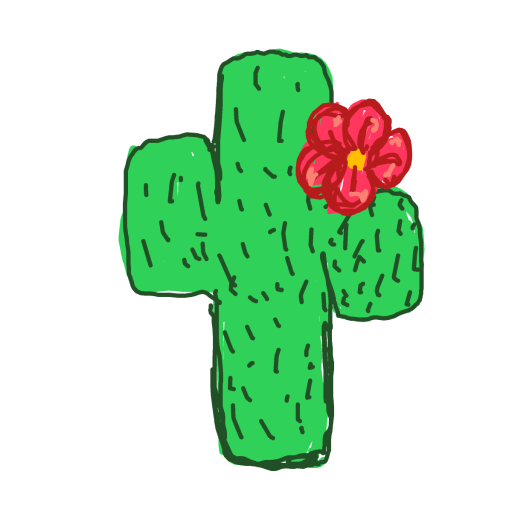 Cactus drawing by Dada