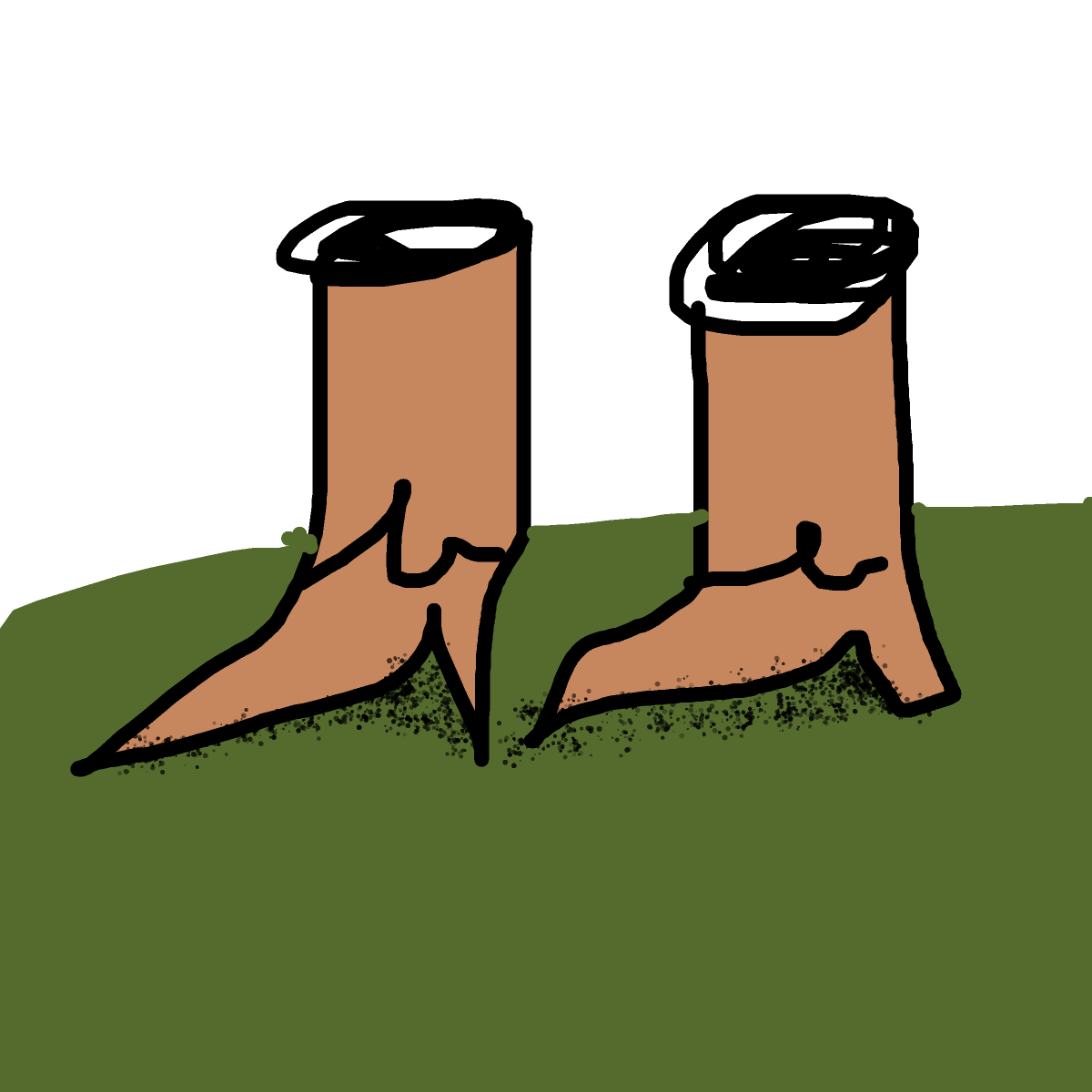 Boots drawing by vale