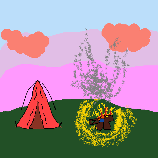 Tent drawing by pancakes palette