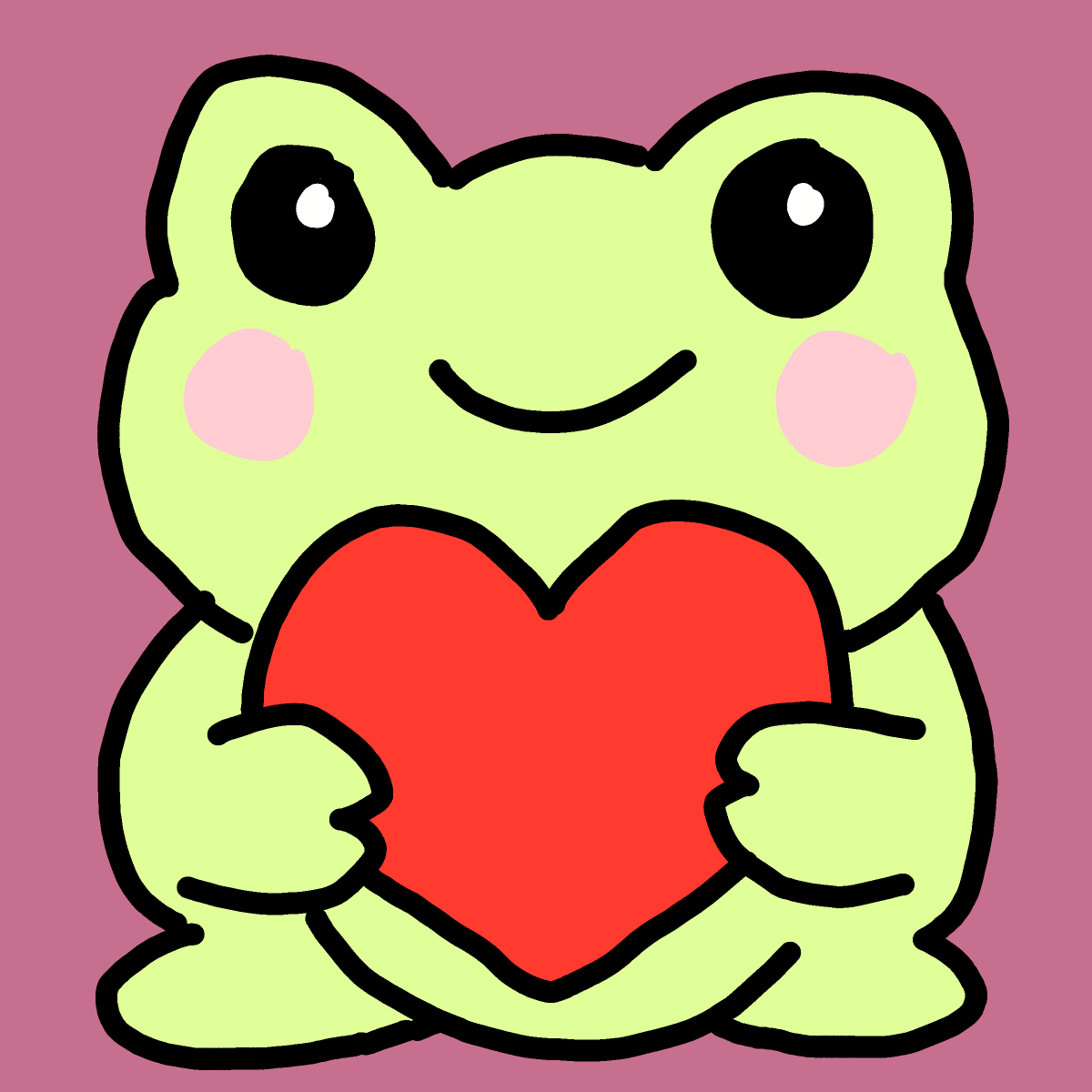 Frog drawing by Marcos