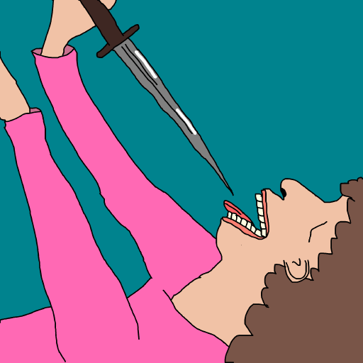 Sword Swallower drawing by krissywissy