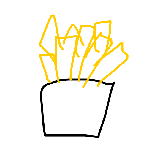 Fries drawing by dawn-omega-bard