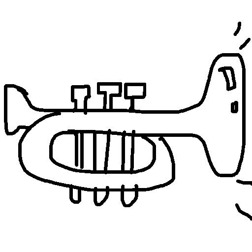 Trumpet drawing by mikestam195