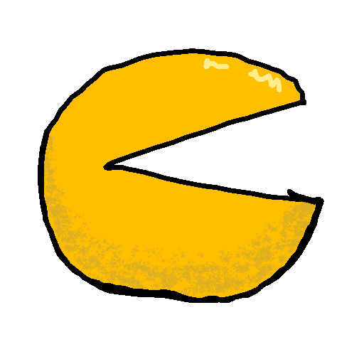 Pac-Man drawing by panda girl