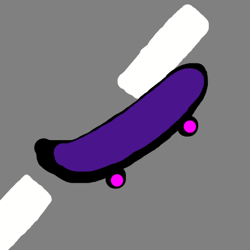 Skateboard drawing by coral-clay-loop