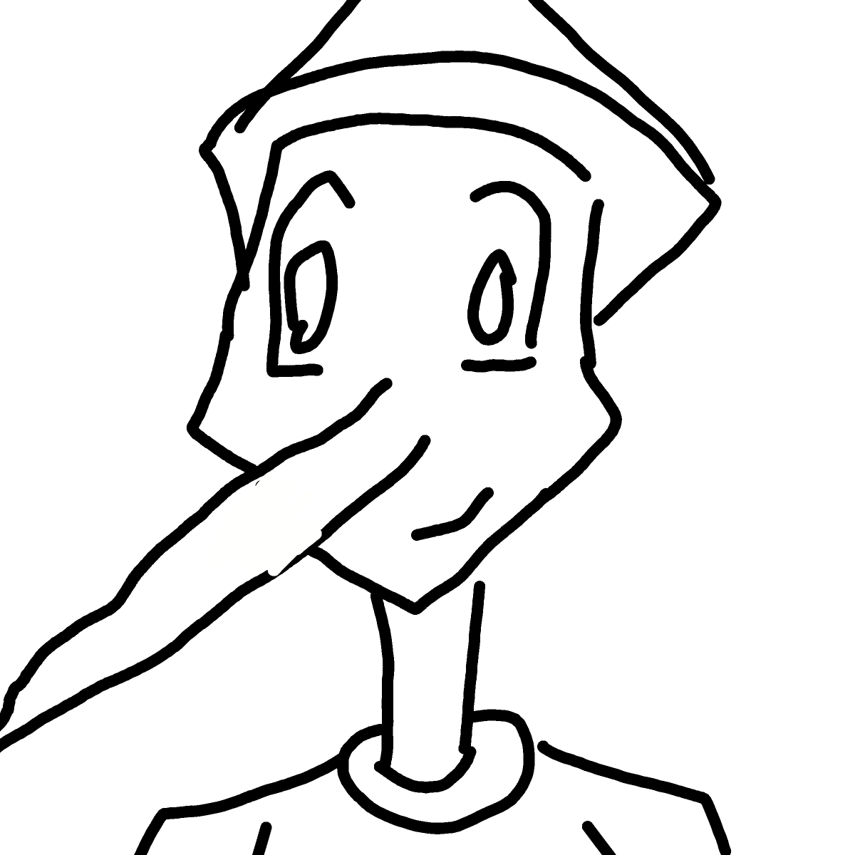 Pinocchio drawing by chaddyboyyo
