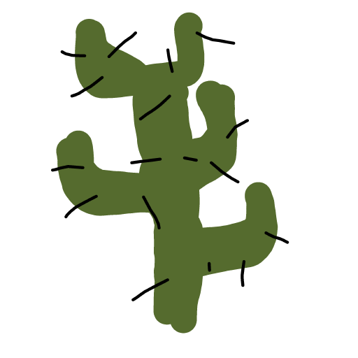 Cactus drawing by sage-onyx-soul