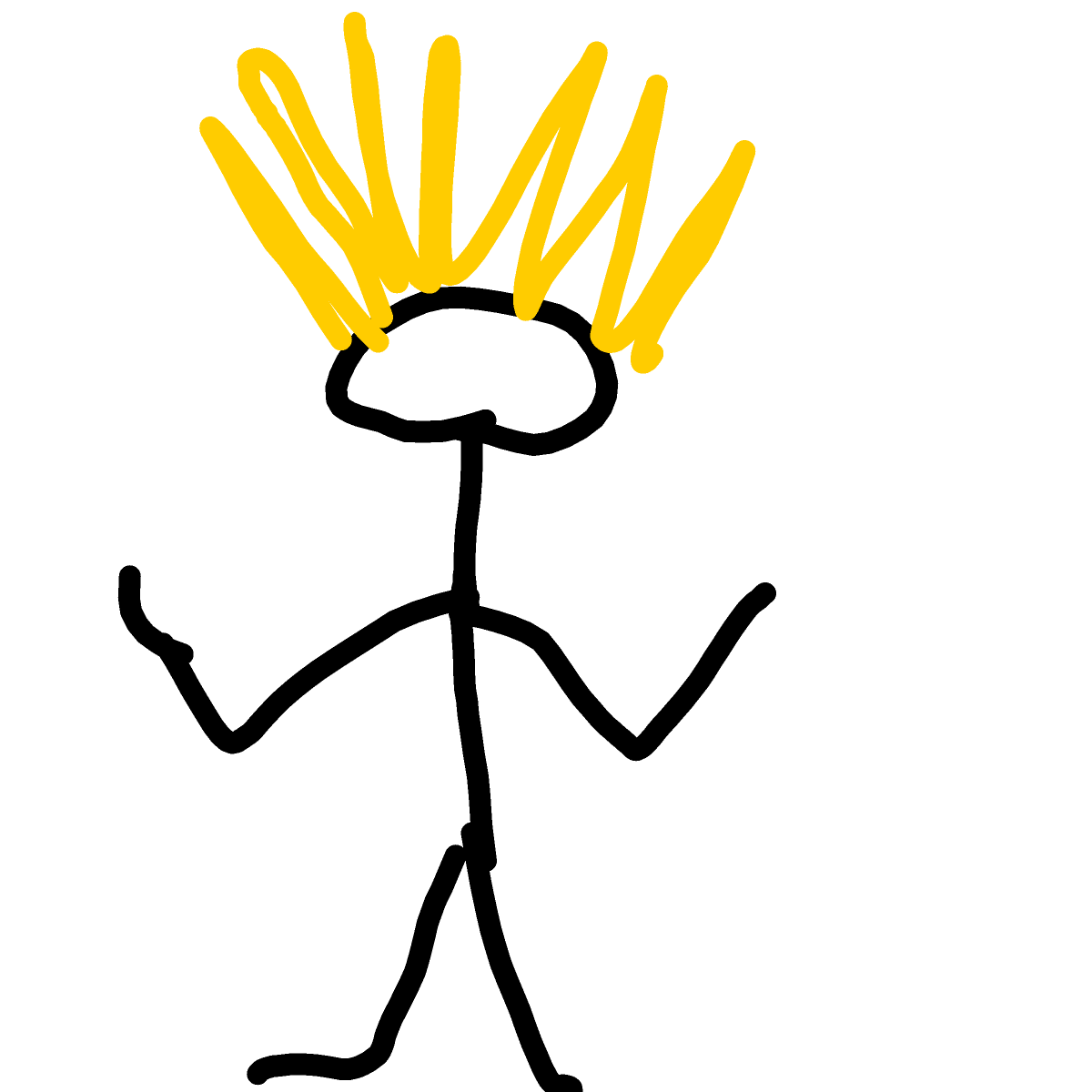 Super Saiyan drawing by pearl-warm-king