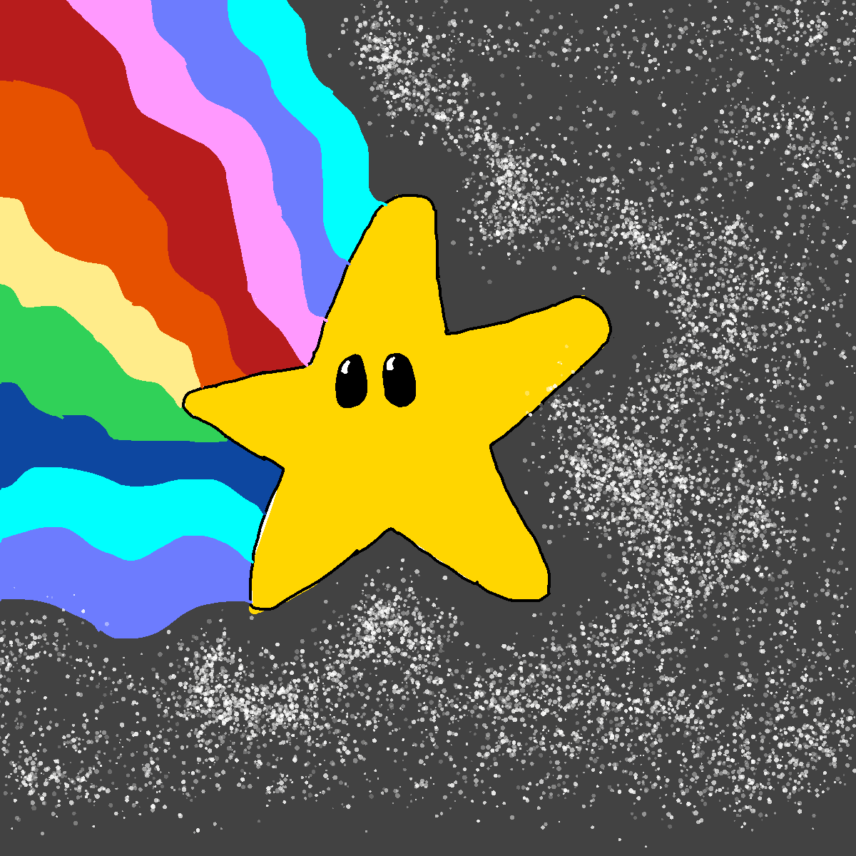 Super Star drawing by pancakes palette