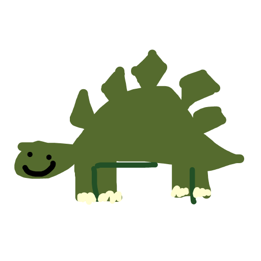 Stegosaurus drawing by lin