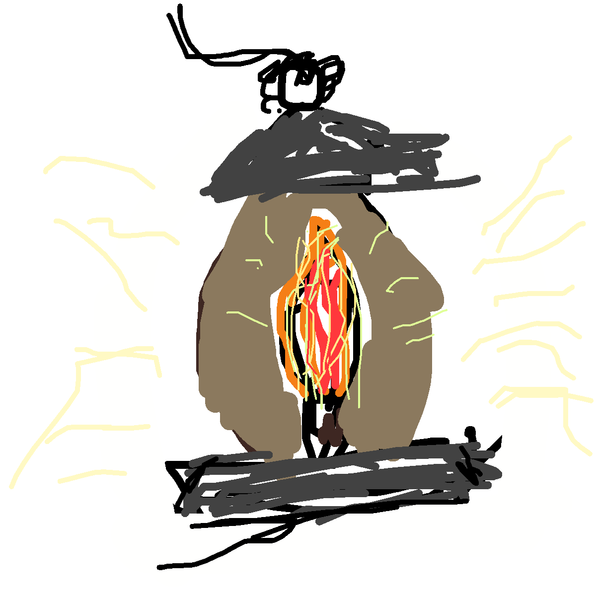 Lantern drawing by fire-quick-wheel