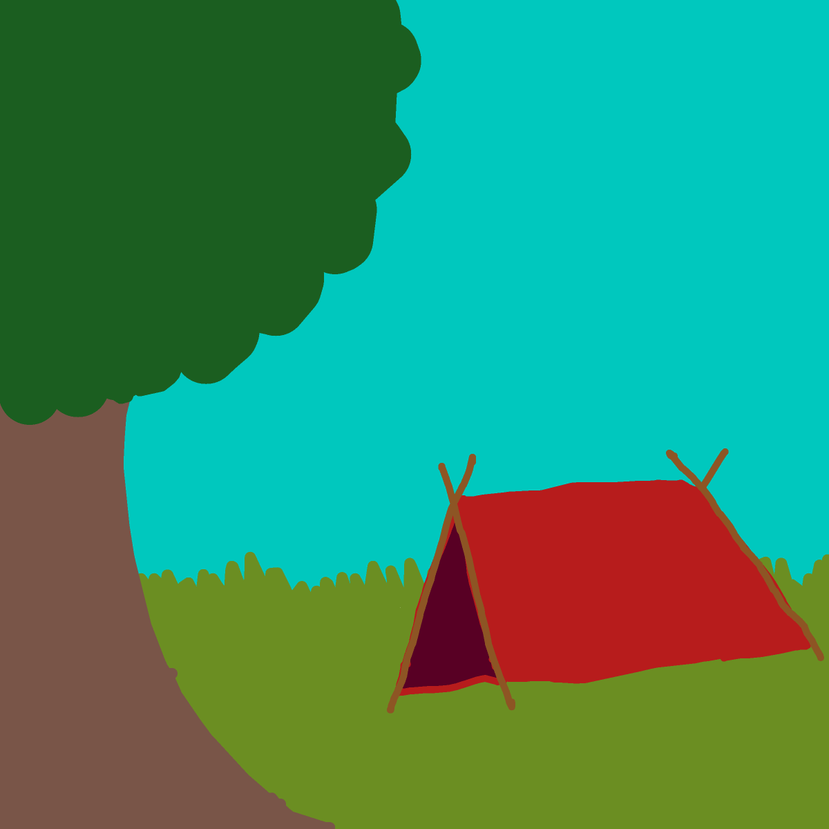 Tent drawing by kaitlynx3
