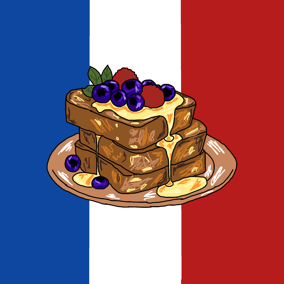 French Toast drawing by monthra