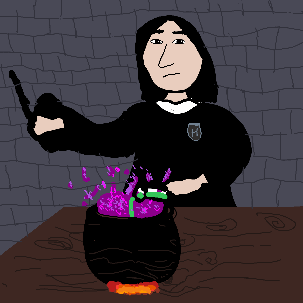 Snape drawing by Charmstone
