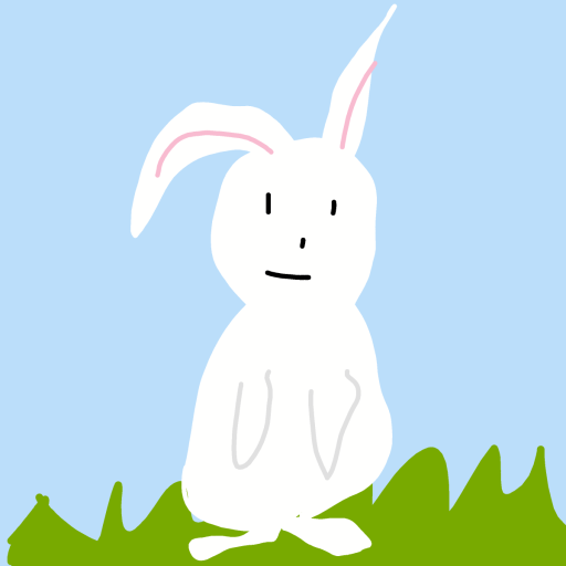 Bunny drawing by ebony-neat-blade