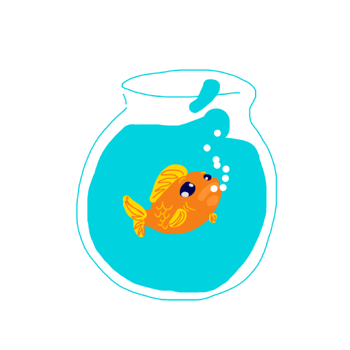 Goldfish drawing by koko_b_where