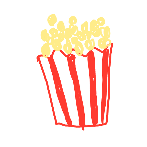 Popcorn drawing by Megs