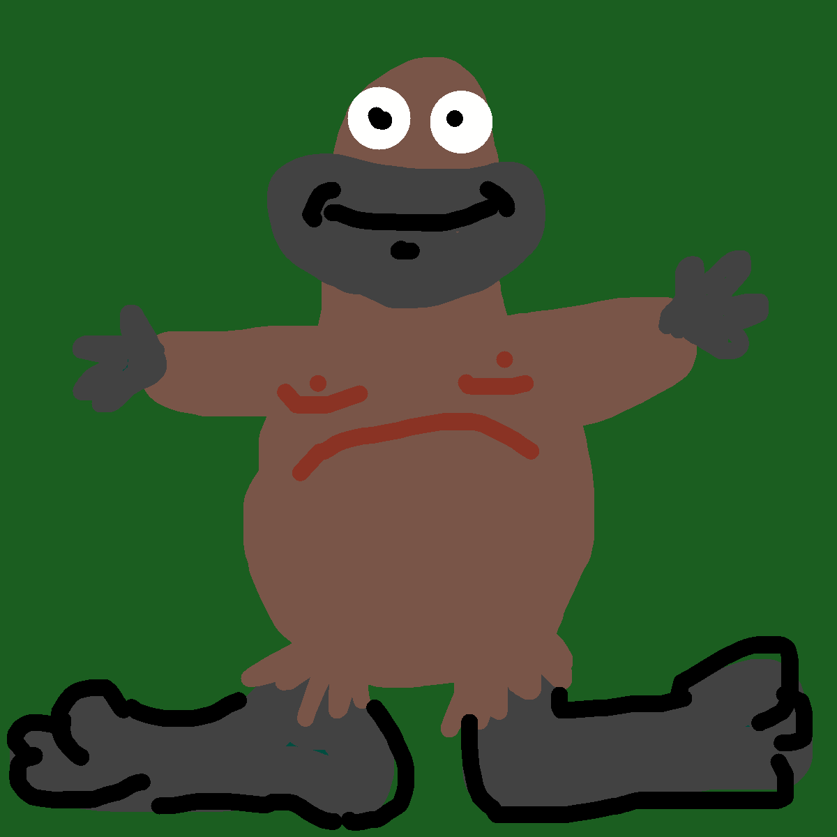 Bigfoot drawing by knoxy