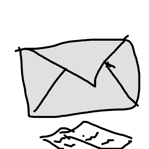 Envelope drawing by jivemarlin
