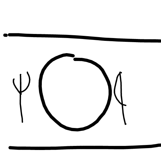 Plate drawing by Mr Doodles