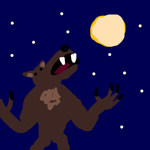 Werewolf drawing by knoxy