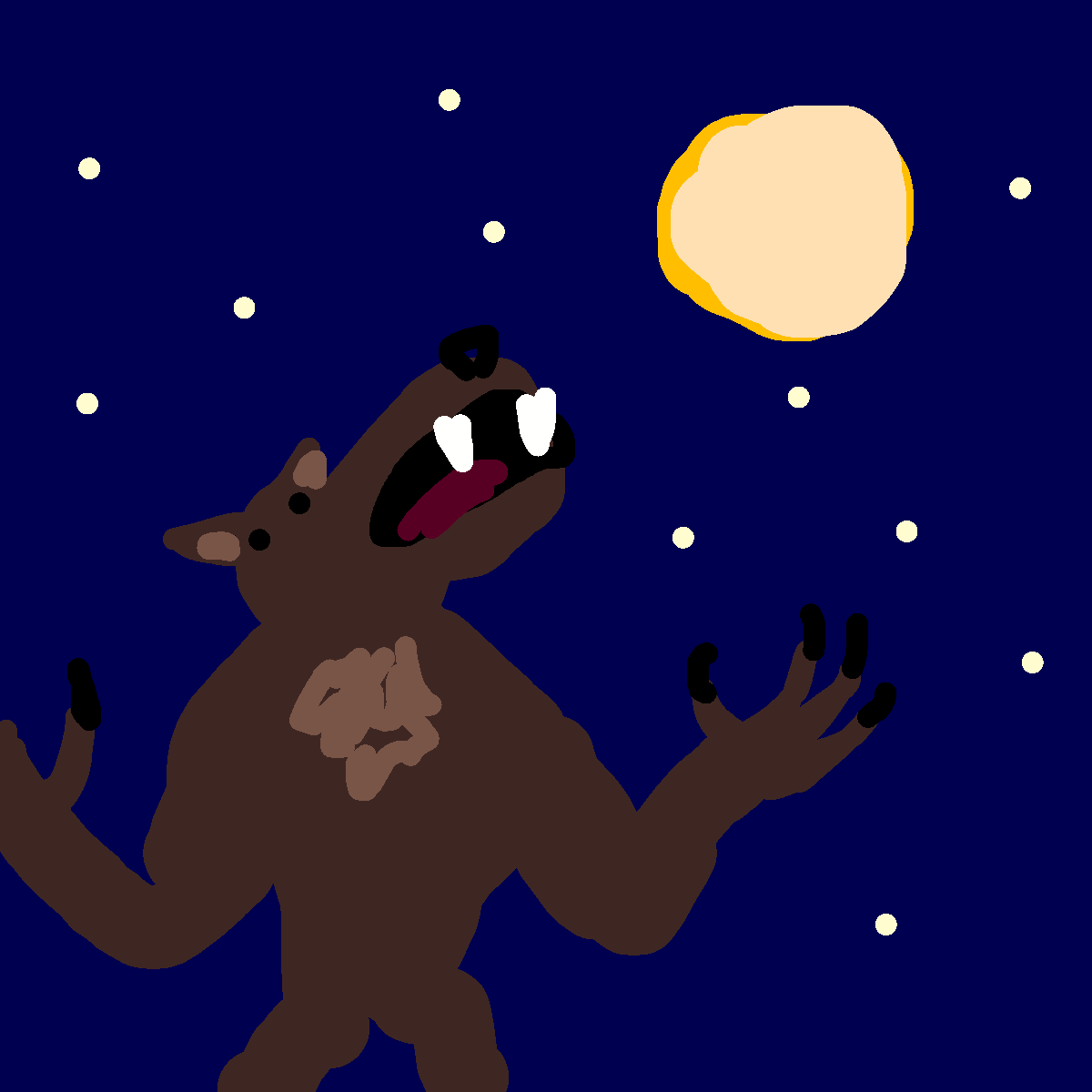 Werewolf drawing by knoxy
