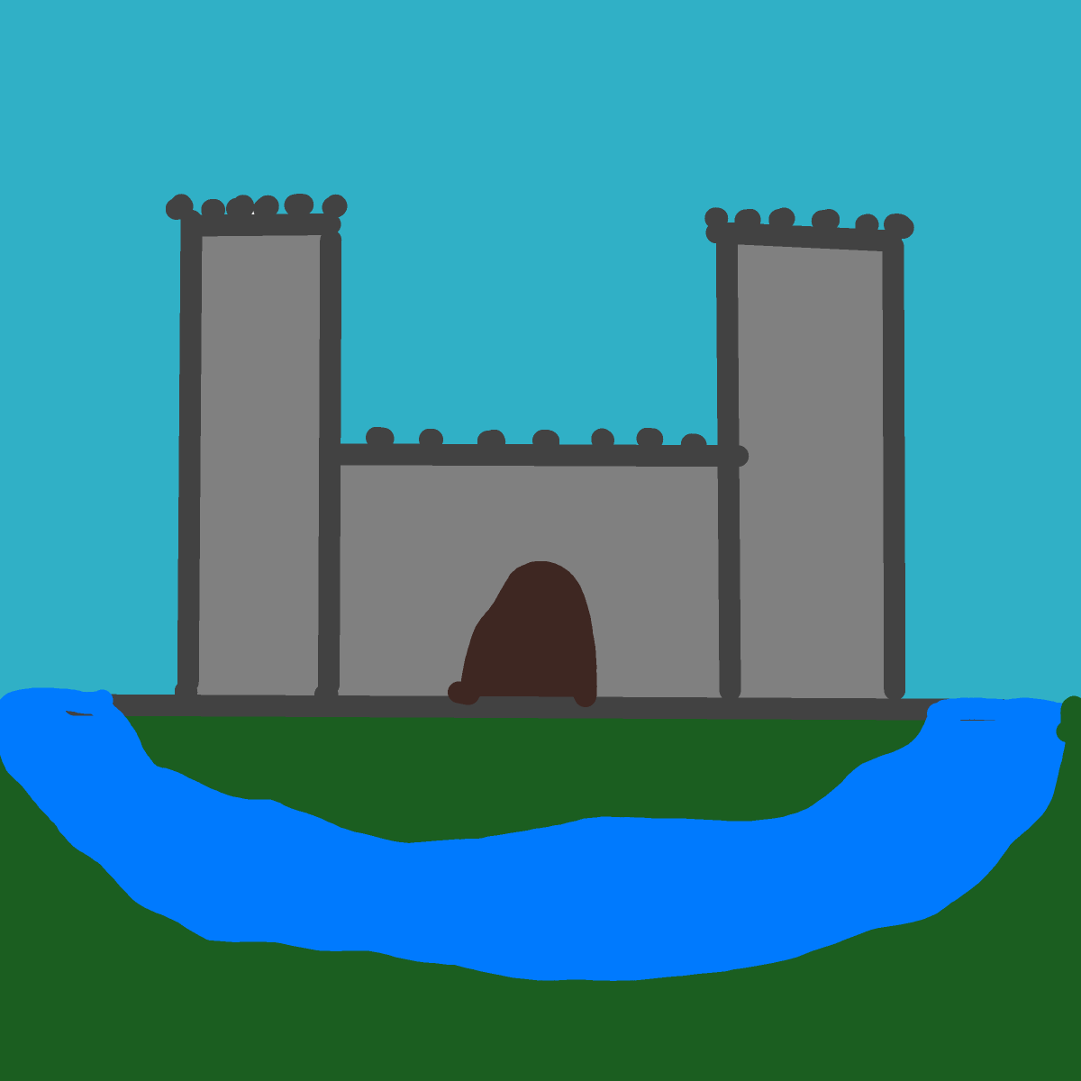 Castle drawing by Guardianoflives