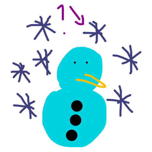 Snow drawing by grou