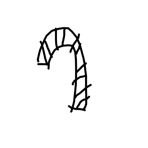 Candy Cane drawing by lili