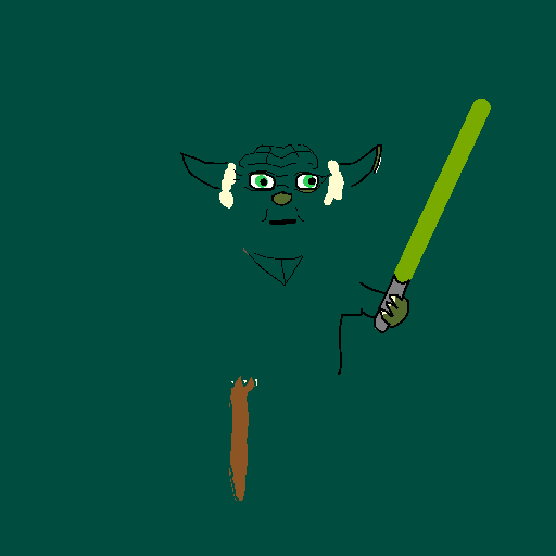 Yoda drawing by jashezilla