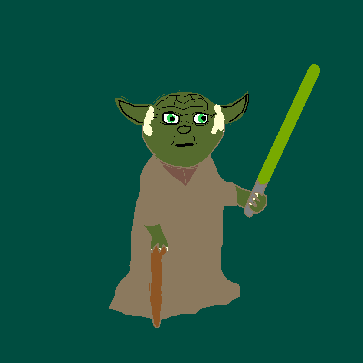 Yoda drawing by jashezilla