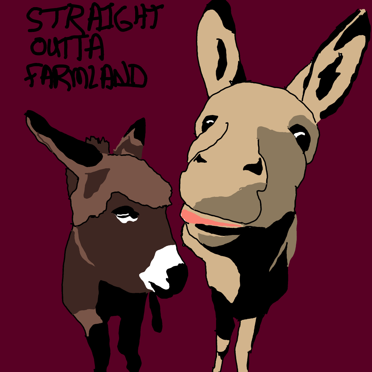 Mule drawing by Guardianoflives