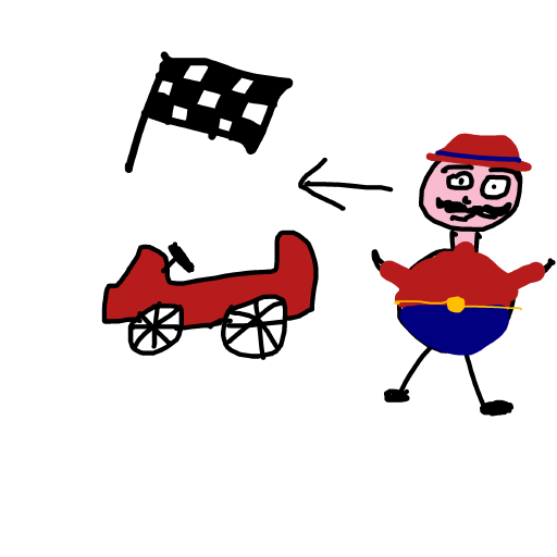 Mario Kart drawing by loddie